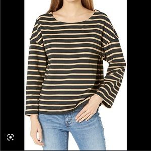 Madewell Luxe Long-Sleeve Tee in Casler Stripe